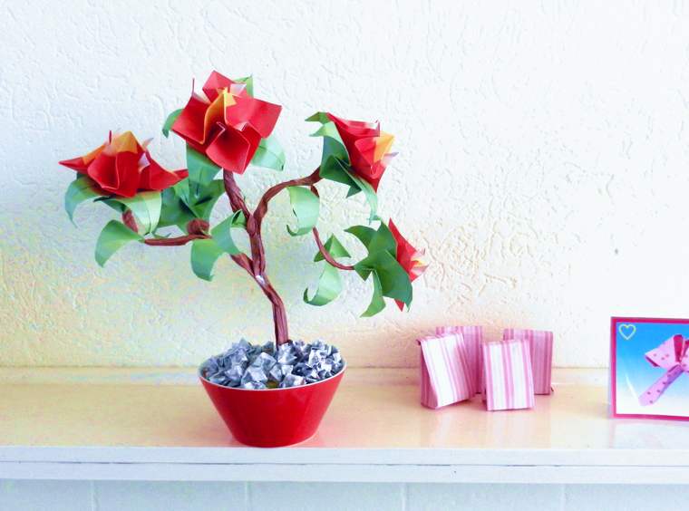 Origami Pioenrozen Origami Pioenrozen