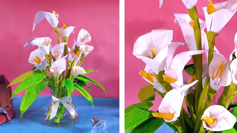 Origami Calla Lelies Origami Calla Lelies