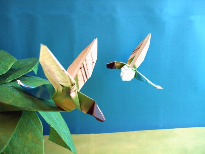 Origami dragonfly