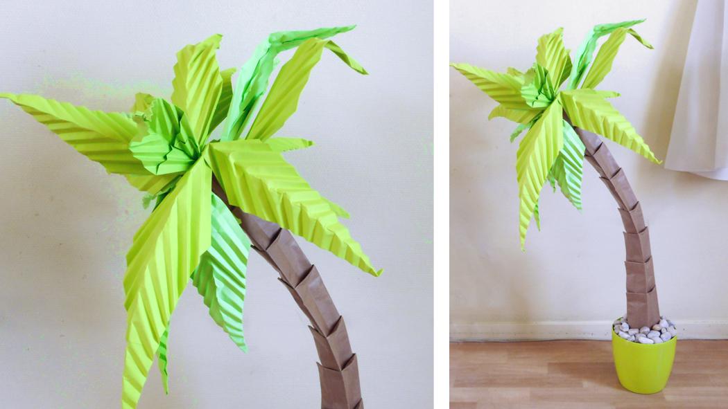 Origami Palmboom Origami Palmboom