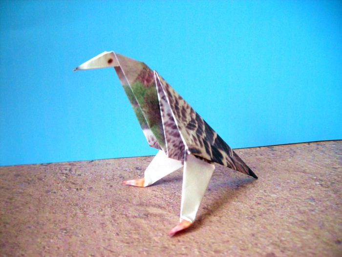 Origami pigeon