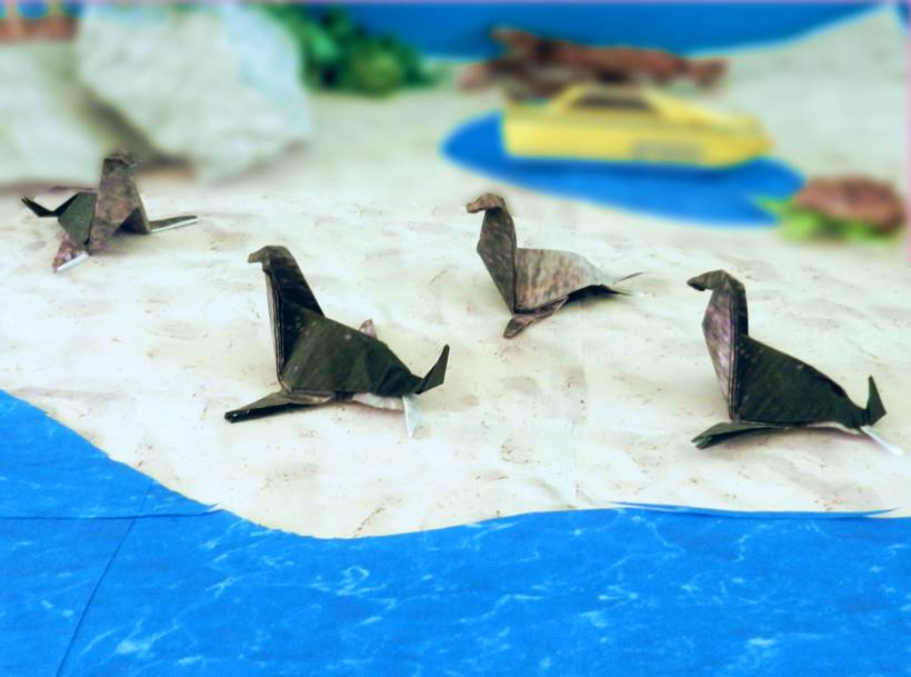 Origami Sea Lions