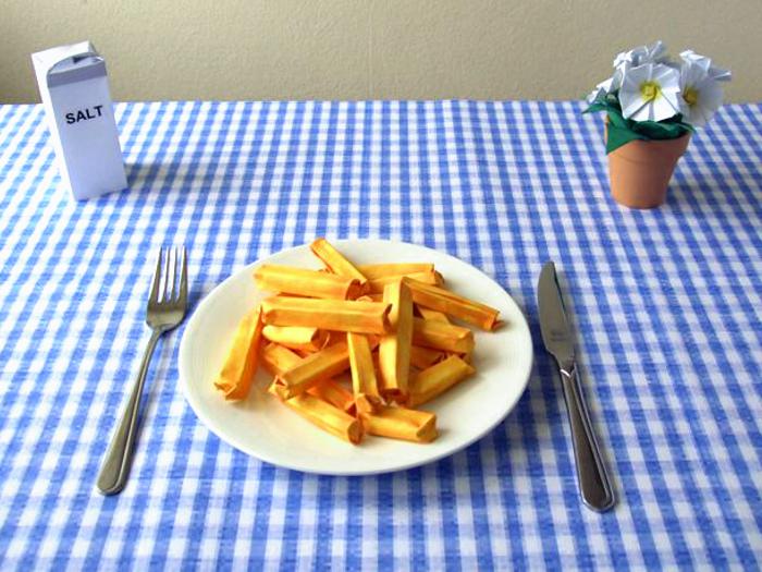 Origami french fries