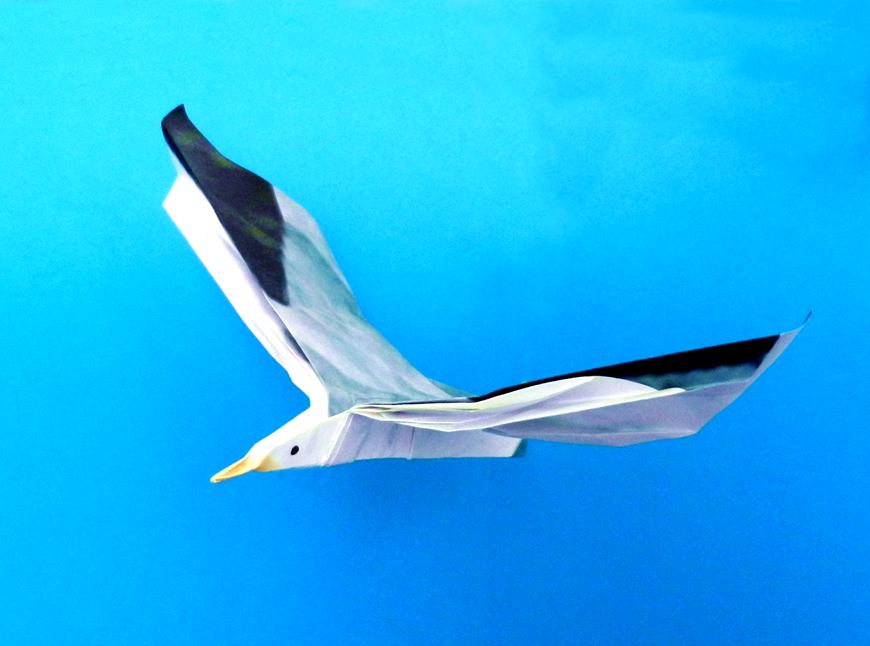 Origami sea gull