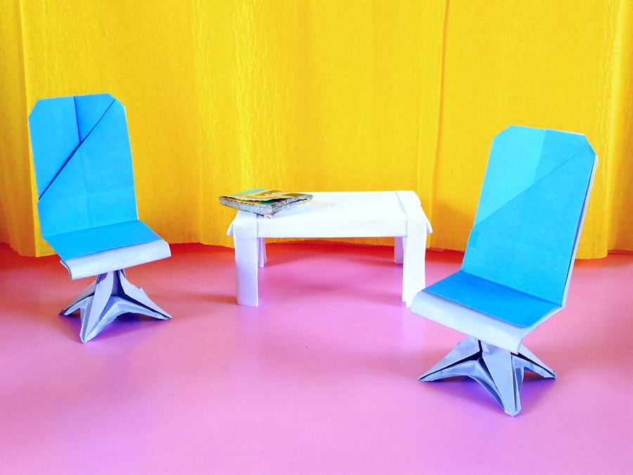 Origami bureaustoelen Origami bureaustoelen