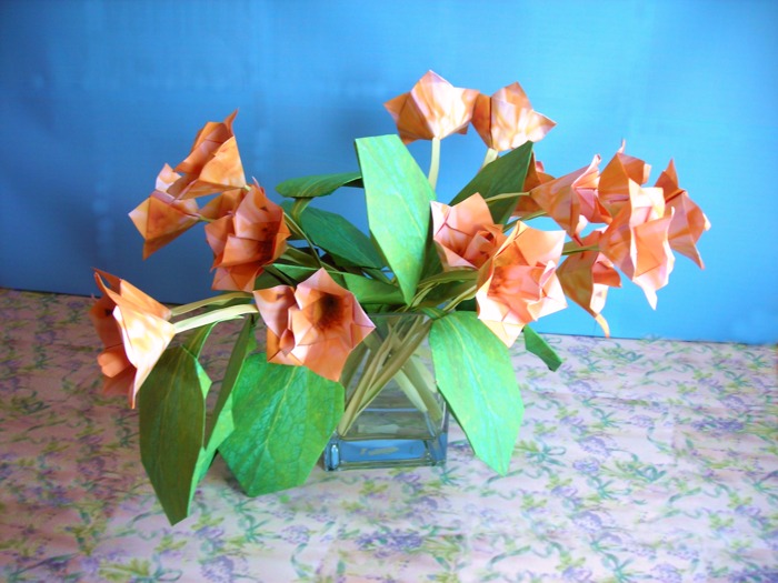 Origami bloemen