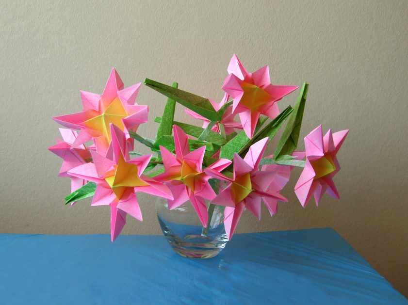 Origami flowers