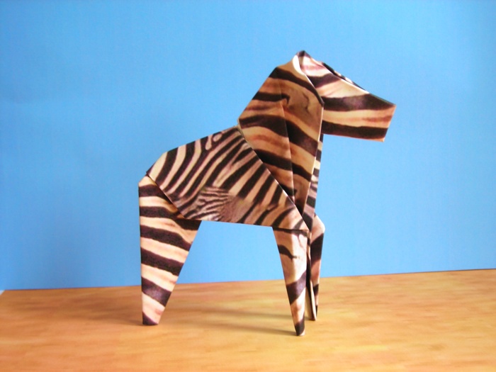 origami zebra