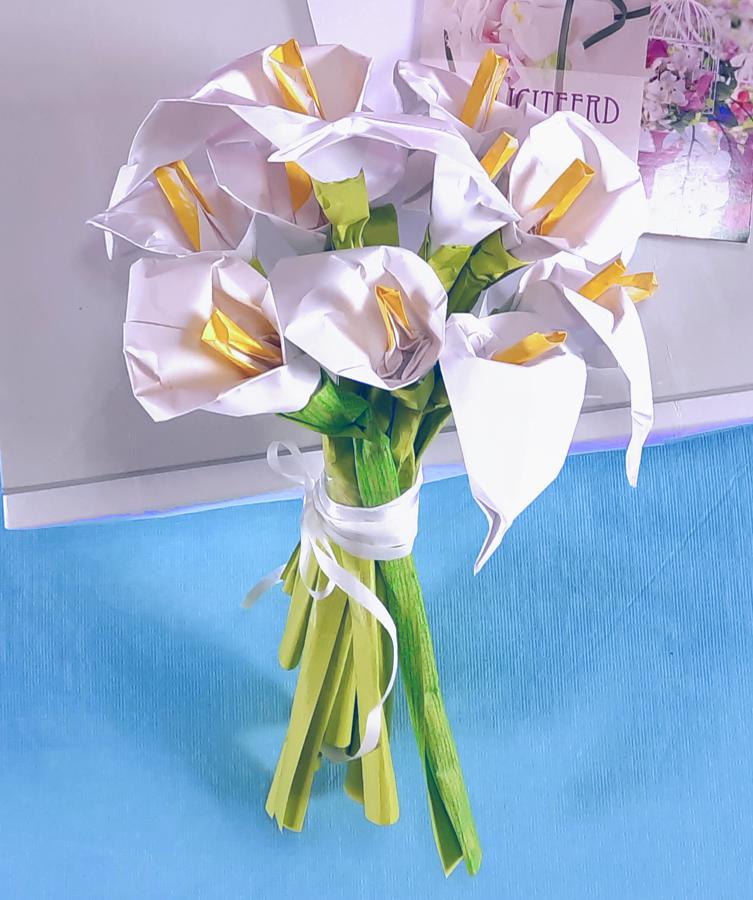 Origami Calla Lilies