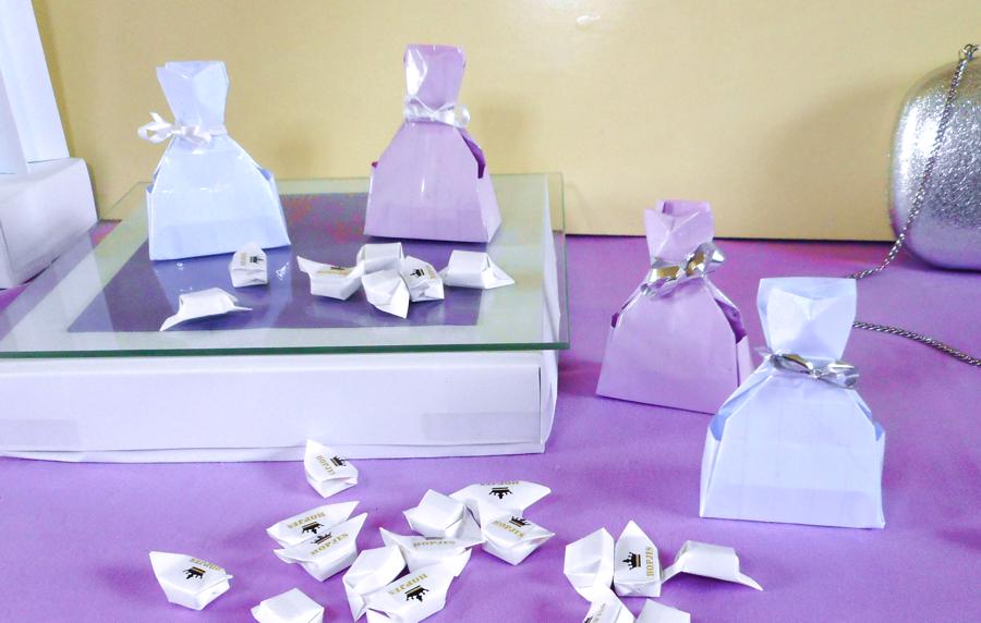 Origami Dress shaped Boxes