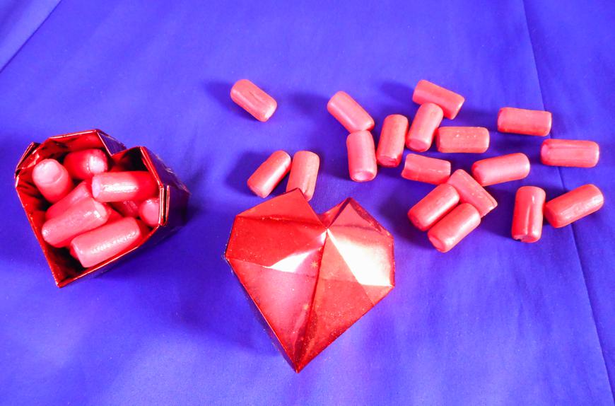 Origami Heart shaped candy Boxes