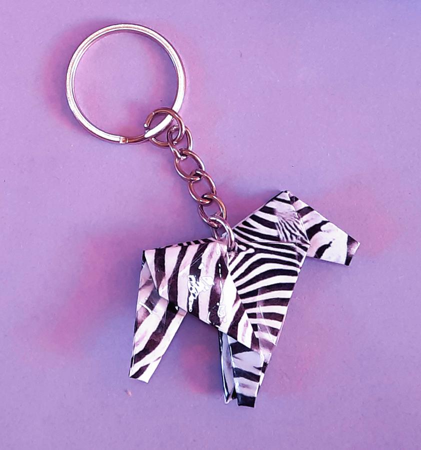 Origami Zebra Hangertje