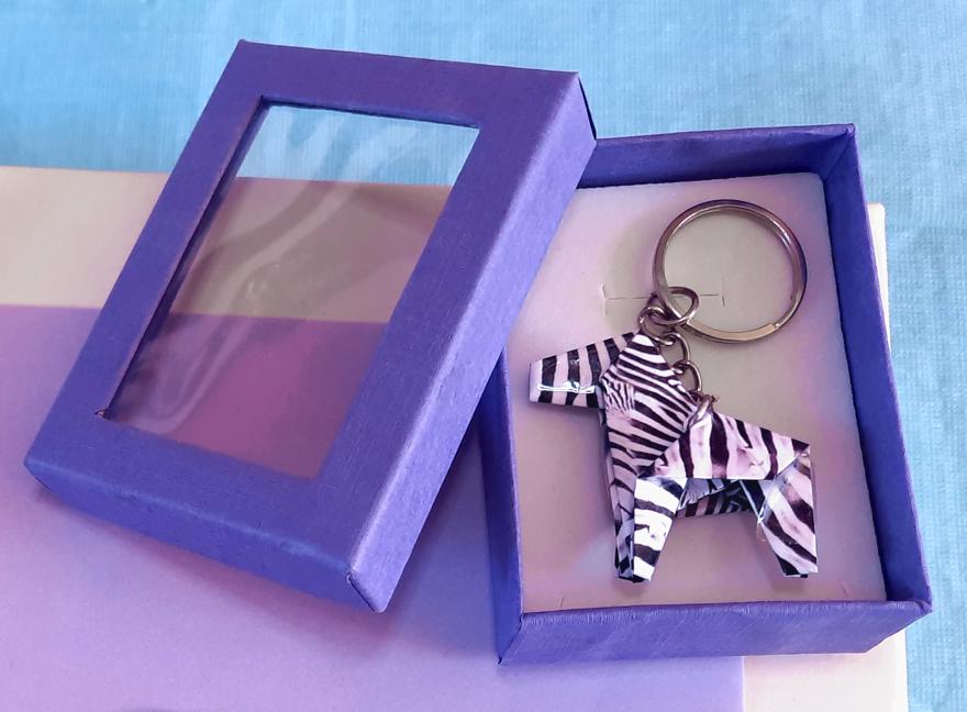 Origami Zebra Hangertje