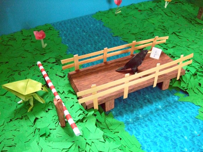 brug van papier gemaakt brug van papier gemaakt