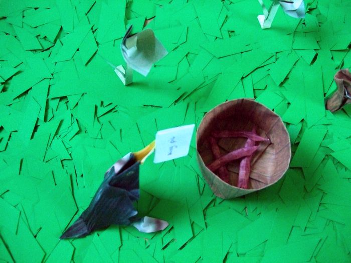 origami wurmen in een ton origami wurmen in een ton