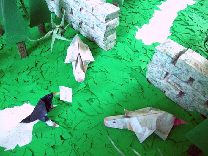 origami ratten en een vogel origami ratten en een vogel