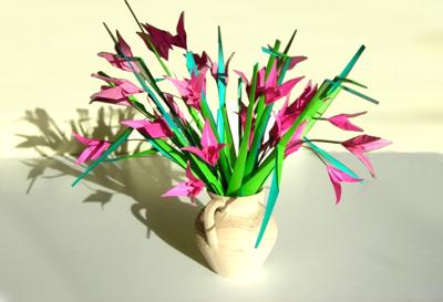 Origami bloemen