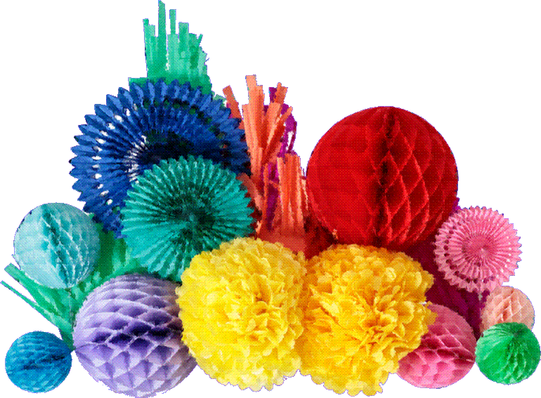 Paper Pom Poms and Balls