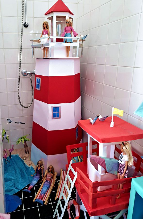 Paper Dollhouse Lighthouse