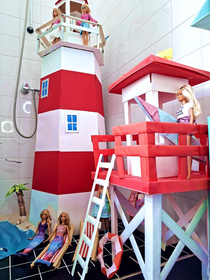 Paper Dollhouse Lighthouse