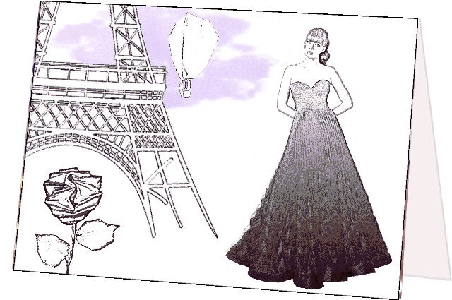 Fashion greeting card