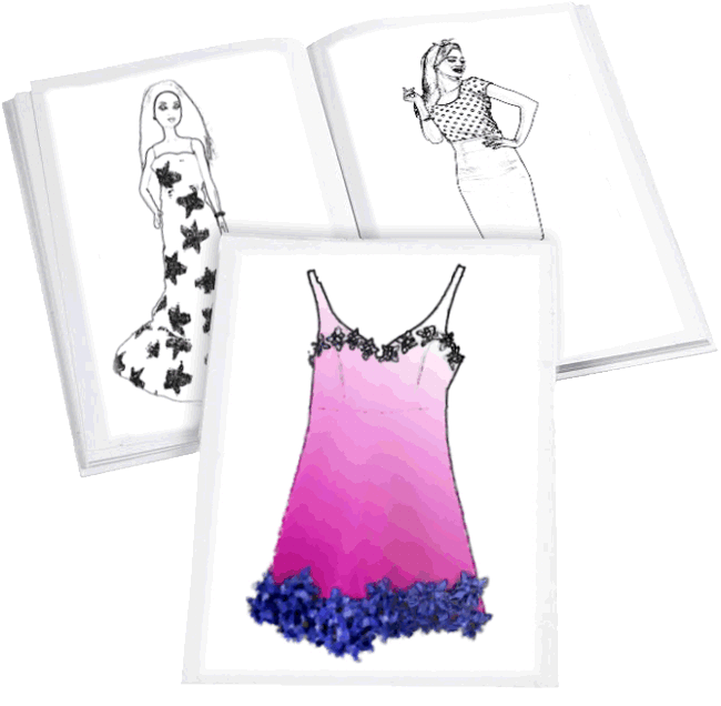 Fashion coloring book