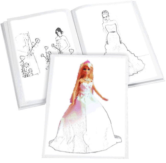 Wedding coloring book