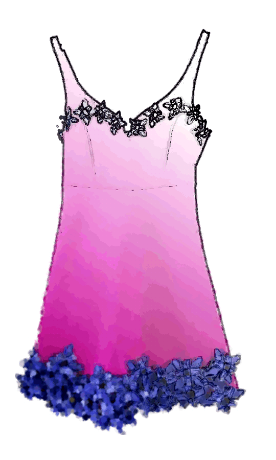 Dress with flowers