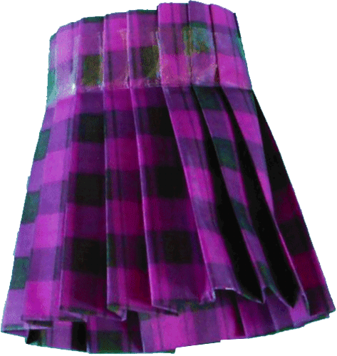 Origami Plaid Skirt