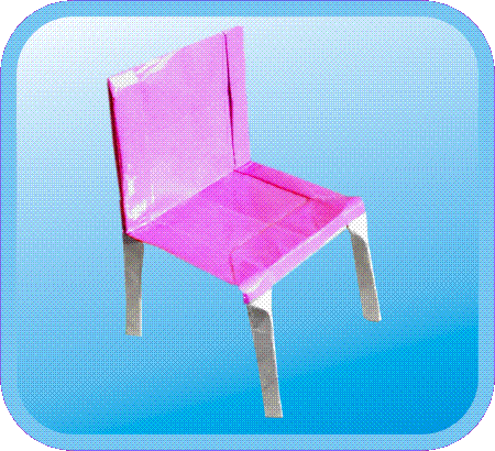 Origami stoel Origami stoel