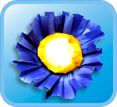 Origami bloemen vouwen Origami Gerbera