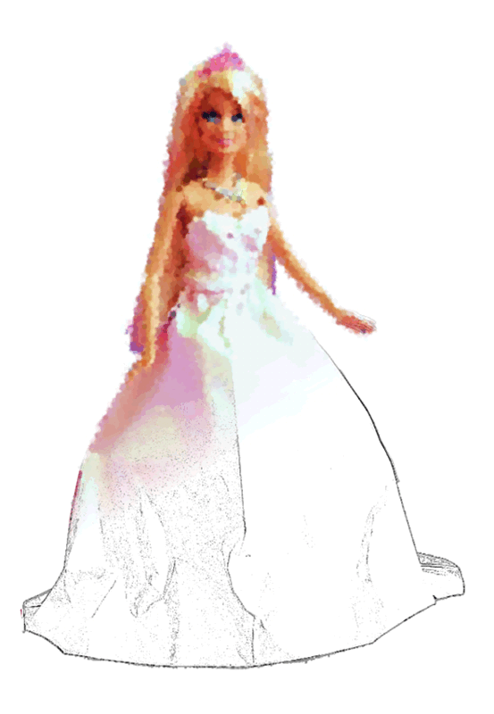 Wedding dress coloring page