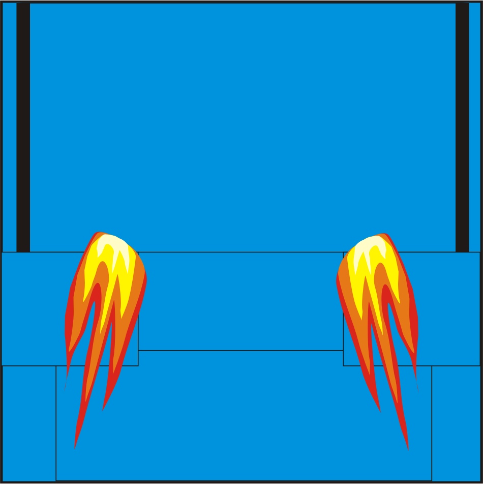 origami paper for folding an afterburner plane