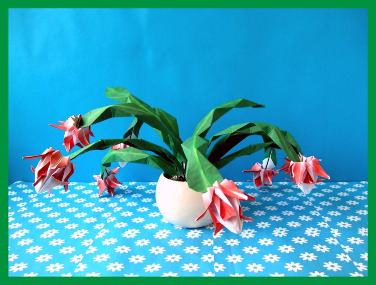 origami christmas cactus