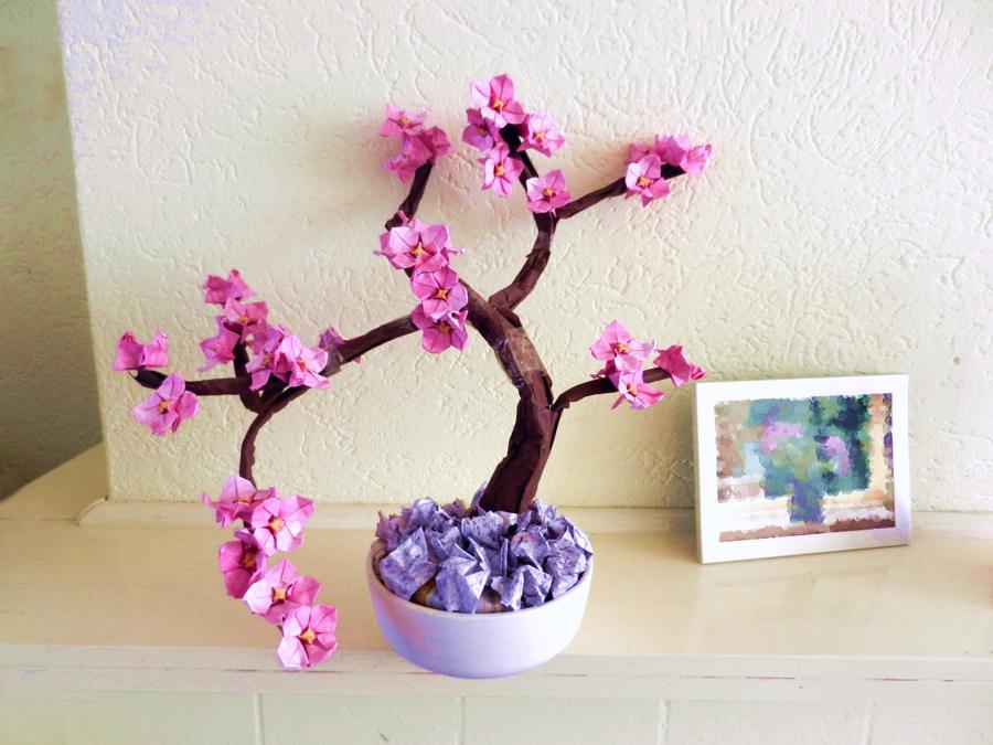 Bonsai Origami Dogwood tree