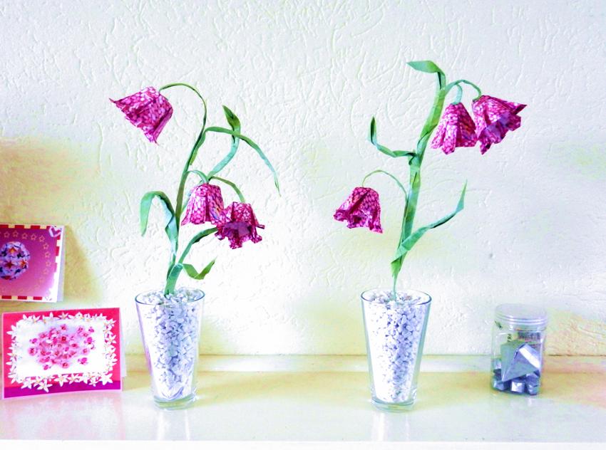 Origami Kievitsbloemen