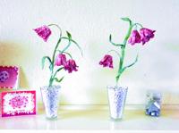 Origami Fritillary flowers