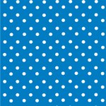 blue with white polkadots origami paper