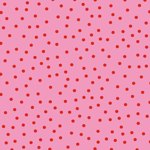 patroon met rode polkadots op een roze achtergrond