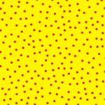 yellow with red polkadots origami paper