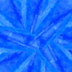 papier met blauwe print voor het maken van een iris