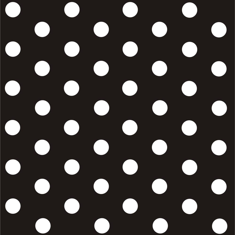 Zwart papier met witte polkadots