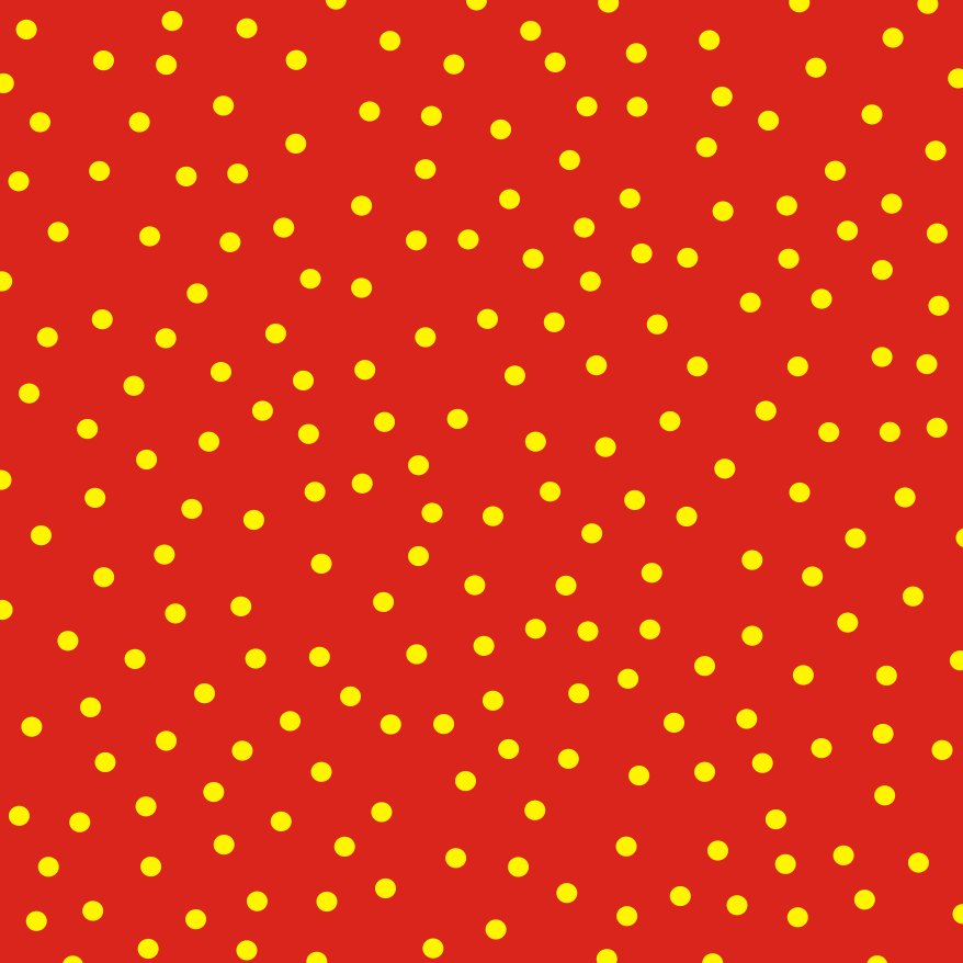 printable red with yellow polkadots origami paper