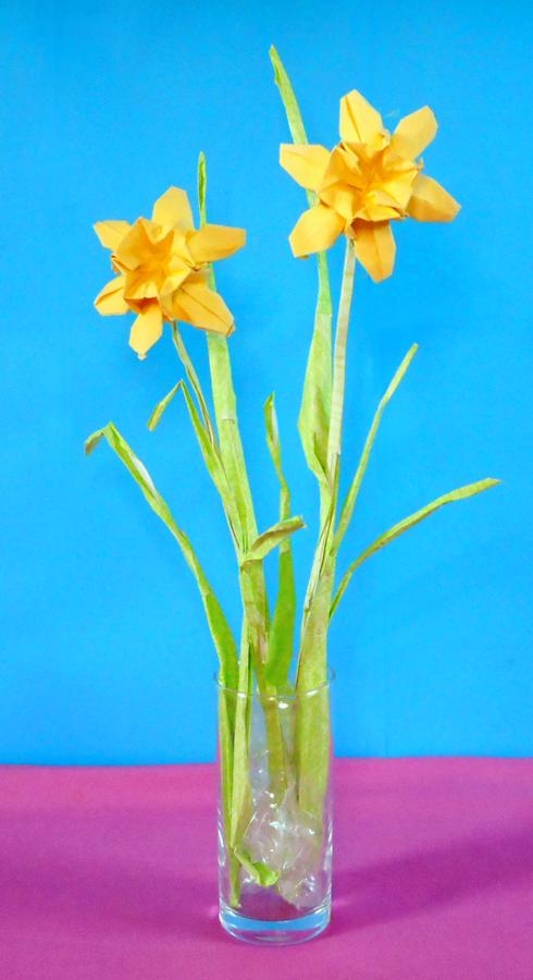 Origami Narcissen Origami Narcissen