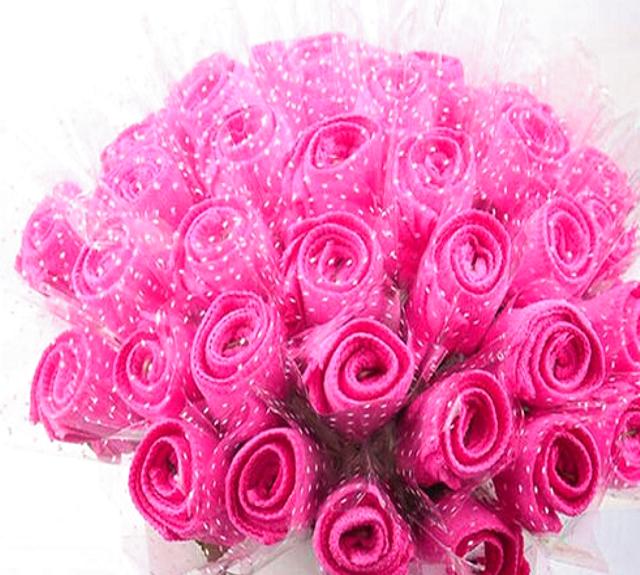 Rozen van handdoekjes Rozen van handdoekjes