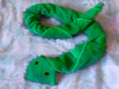 Towel Origami Snake