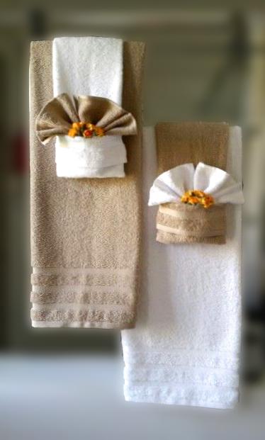 Handdoek badkamer decoratie