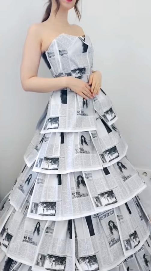 Newspaper dress