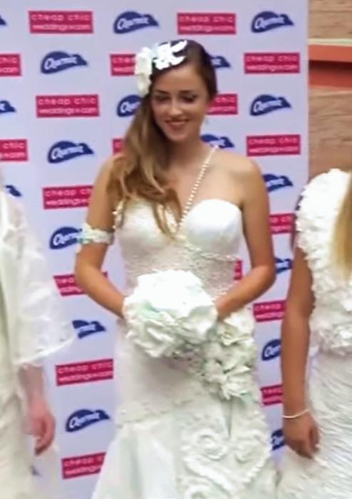 Toilet paper wedding dress