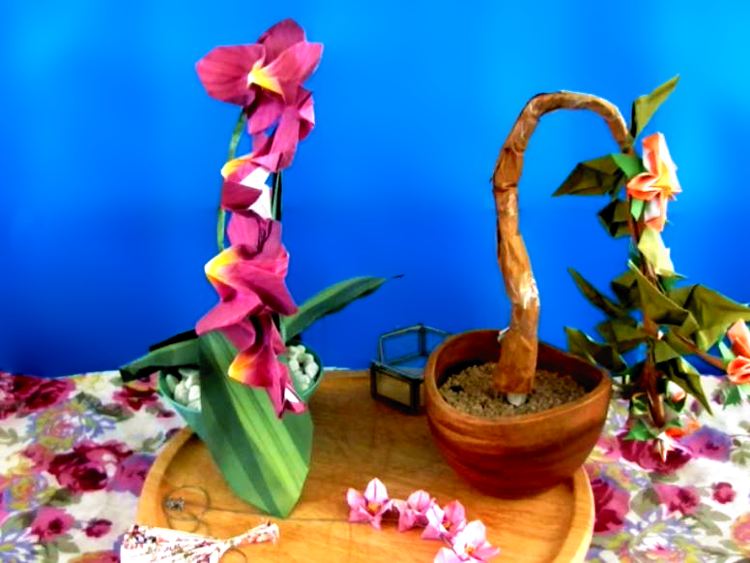 Bonsai Origami Flowers